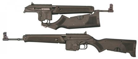 Kel-tecSU-16B rifle in various configurations.