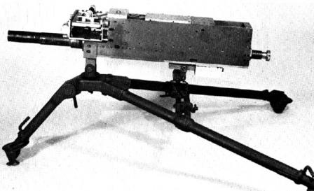 Ранний вариант (возможно прототип) 40мм гранатомета Mark 19 model 0. Гранатомет не имеет прицельных приспособлений и рукояток управления огнем.