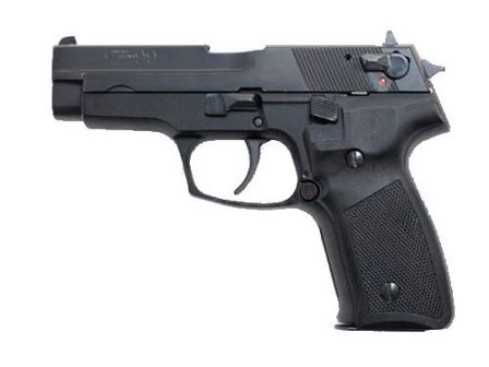 CZ-99S, with additional manual safety, mounted on the slide