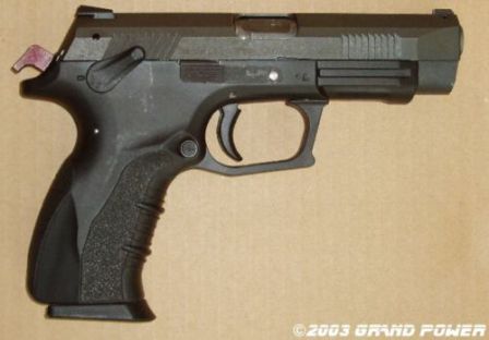 K100 Mk.6 pistol, right side view 