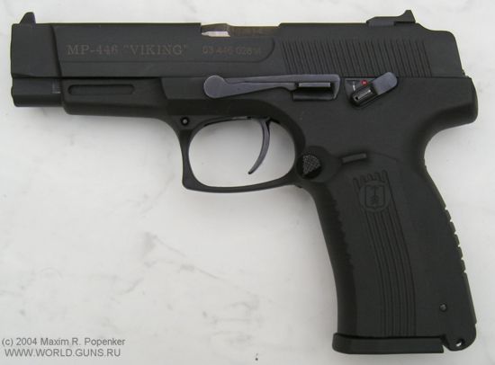 MP-446 'Viking' pistol, left side