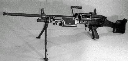 Прототип пулемета Mk. 48 mod. 0 - по сути FN Minimi,увеличенный под патрон 7.62мм.